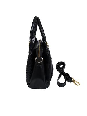 black leather regular handbag - 16355888 - Standard Image - 4