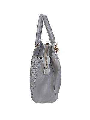 grey leather regular handbag - 16356081 - Standard Image - 4