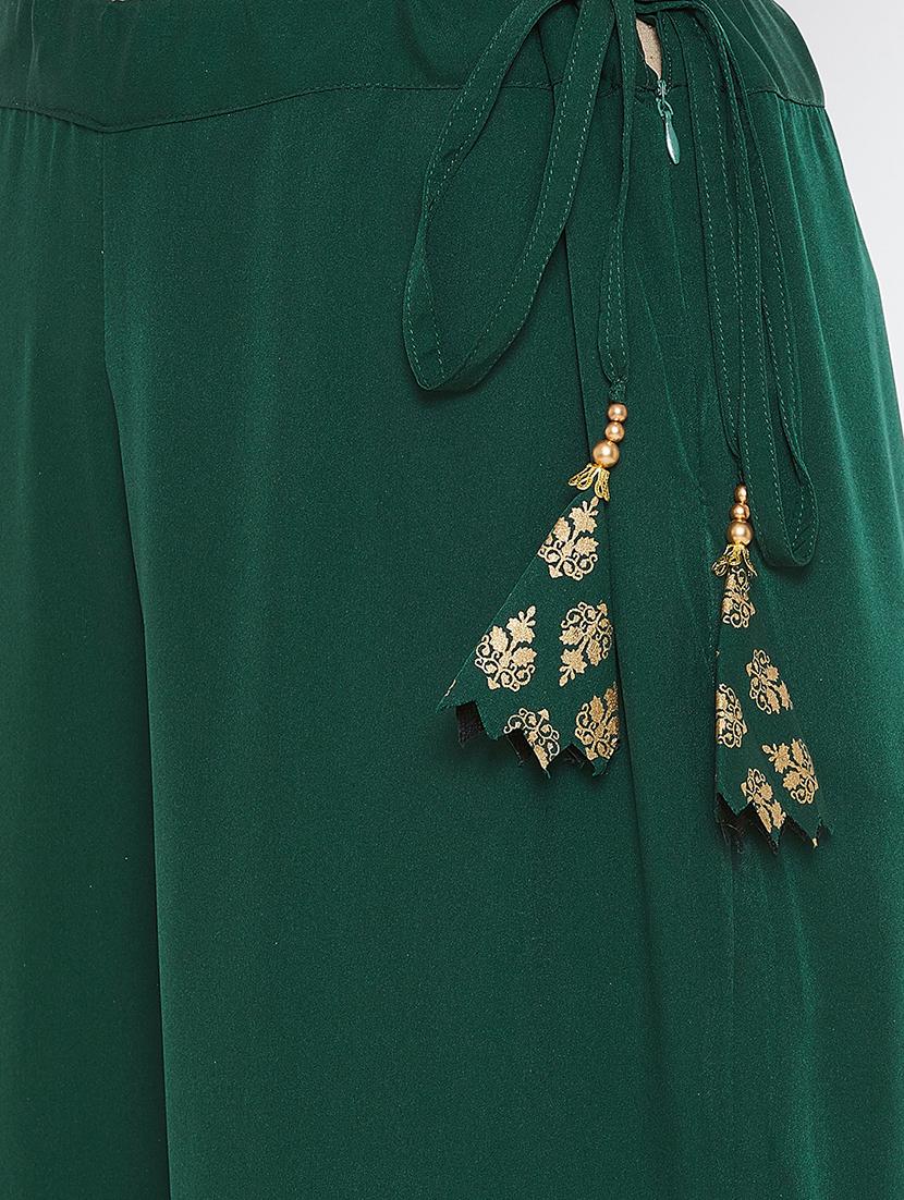 block print kurta sharara set - 16356180 - Zoom Image - 4
