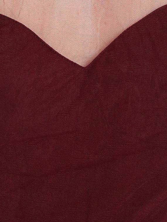 solid flared gown - 16358782 - Zoom Image - 4