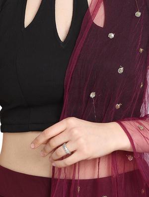 key hole a-line lehenga - 16358809 - Standard Image - 4