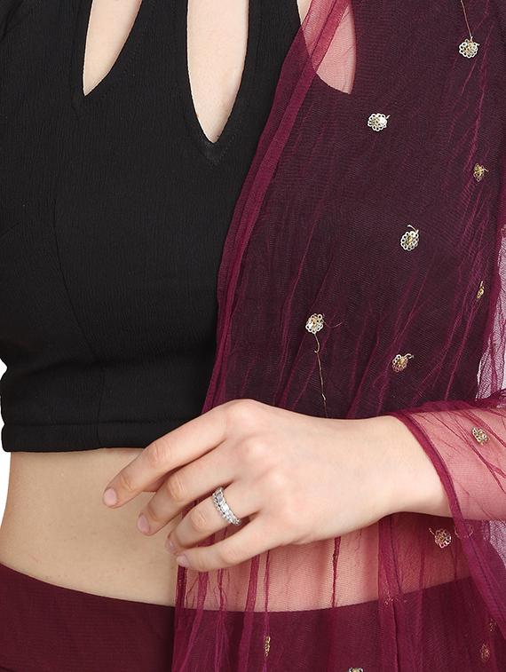 key hole a-line lehenga - 16358809 - Zoom Image - 4