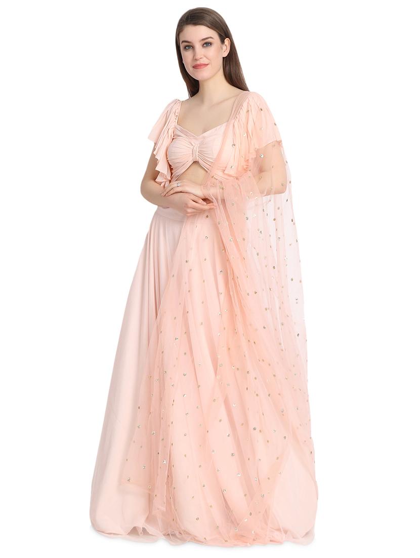 ruffle a-line lehenga - 16358817 - Zoom Image - 4