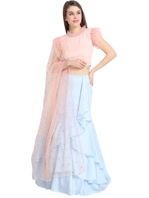 ruffle a-line lehenga - 16358825 - Standard Image - 4