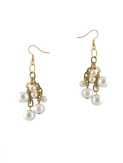 white drop earring - 16358908 - Standard Image - 1