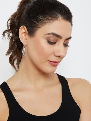 silver drop earring - 16360384 - Standard Image - 4