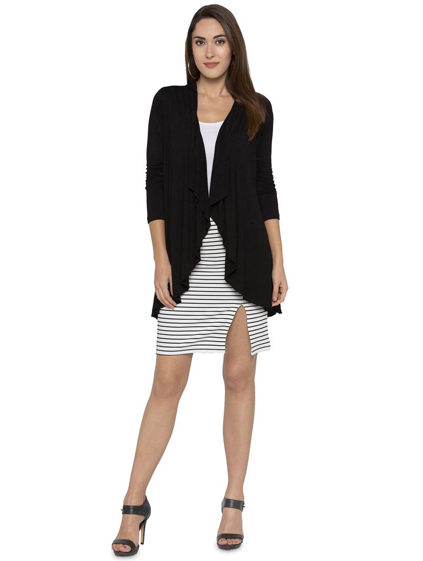 slit detail striped bodycon skirt - 16360677 - Zoom Image - 4