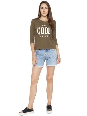 quirky text round neck tee - 16360859 - Standard Image - 4