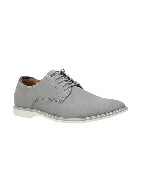 grey leather lace-up derbys - 16360930 - Very Small Image - 1