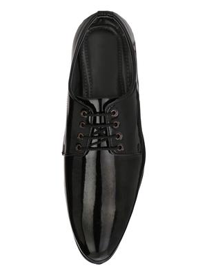 black patent leather lace-up derbys - 16361412 - Standard Image - 4
