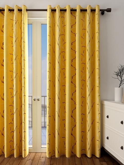 Long Size Embroidery Semi Sheer Door Curtains - 16363923 - Standard Image - 1