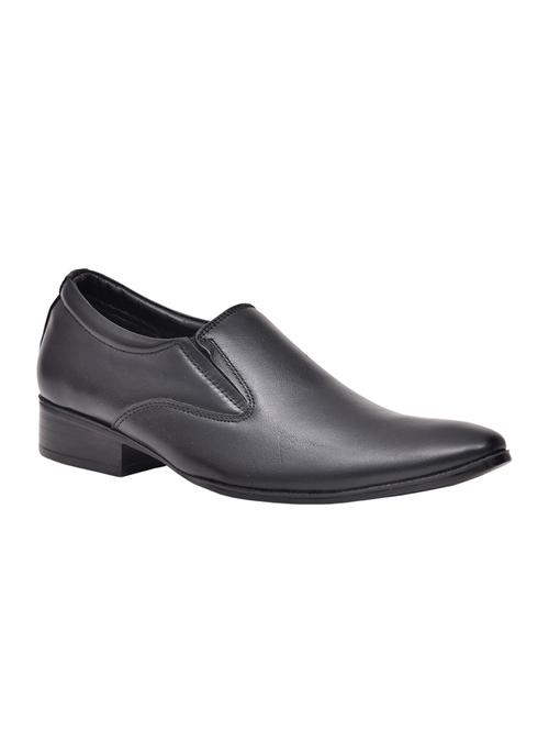 black leather slip ons - 16364420 - Standard Image - 1