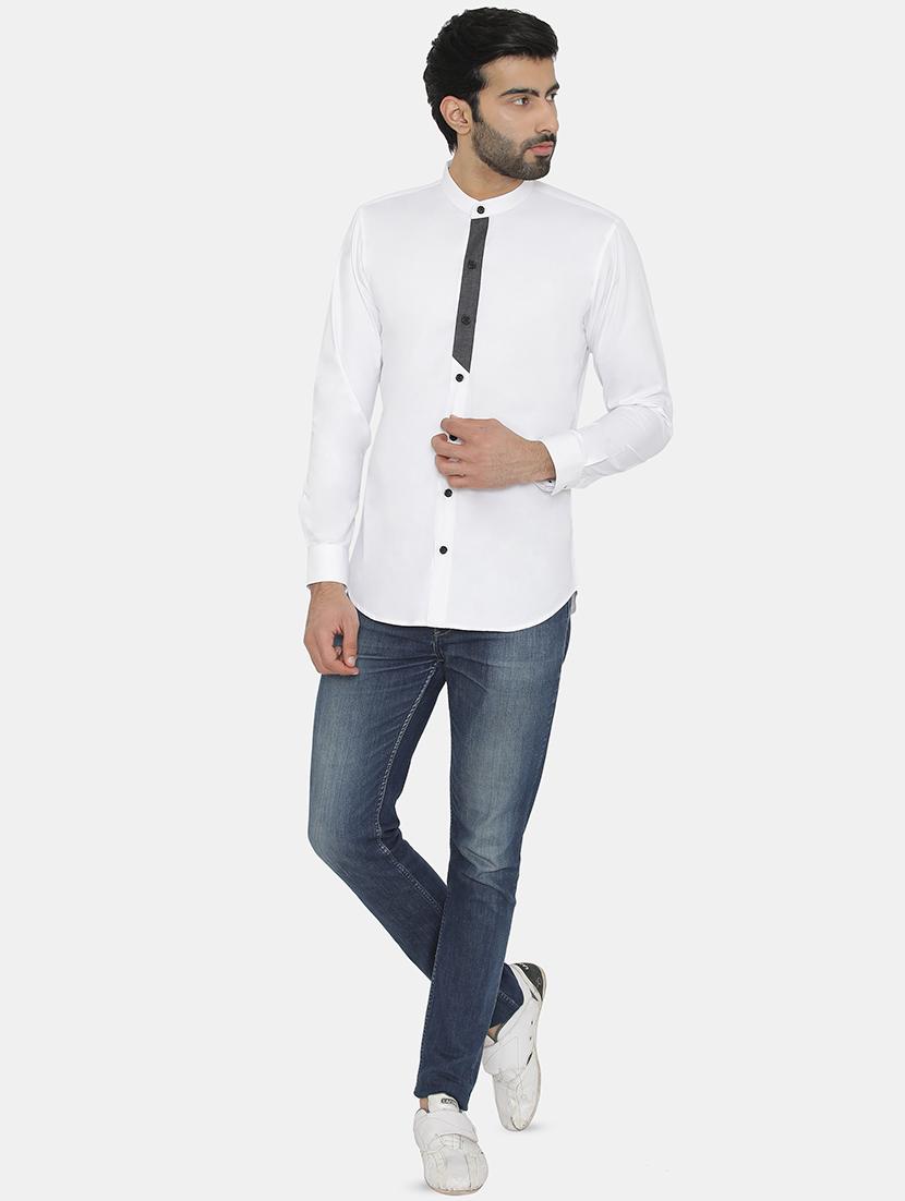 white solid casual shirt - 16368651 - Zoom Image - 4