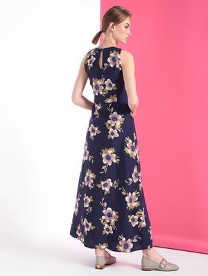 pleated floral maxi dress - 16368766 - Standard Image - 4