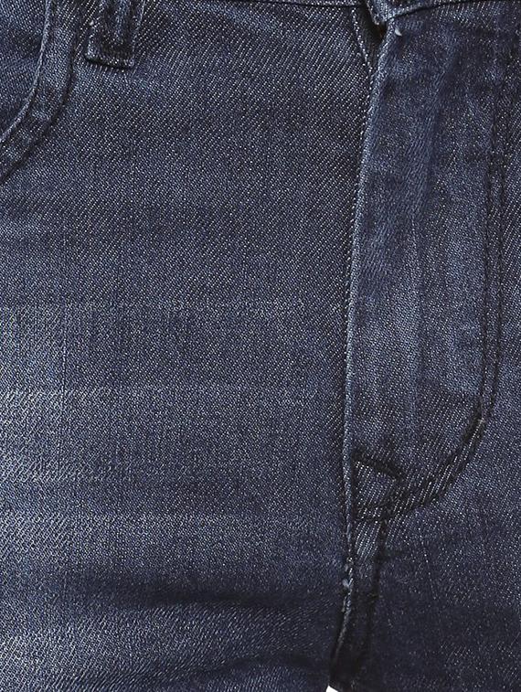 navy blue light washed denim shorts - 16369172 - Zoom Image - 4