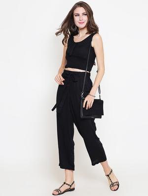 smock detail tie front western wear set - 16369200 - Standard Image - 4