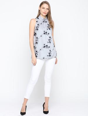 turtle neck floral top - 16370334 - Standard Image - 4
