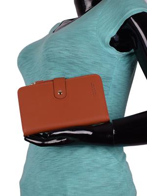 brown leatherette (pu wallet - 16372483 - Standard Image - 4