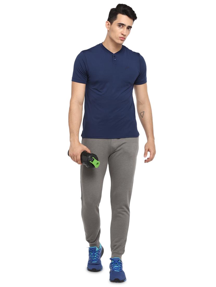 grey solid joggers - 16373228 - Zoom Image - 4