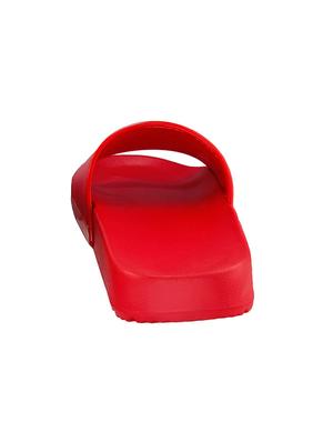 red leatherette slip on flip flops - 16373710 - Standard Image - 4