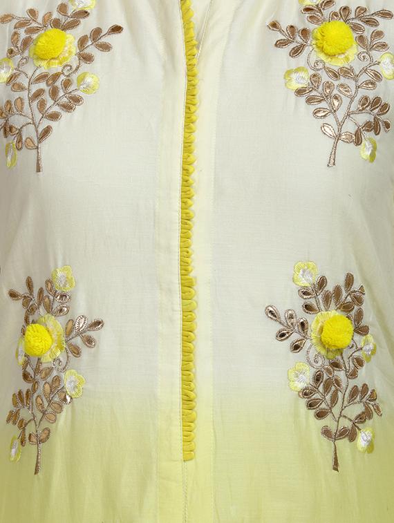 gota patti kurta palazzo set - 16375504 - Zoom Image - 4