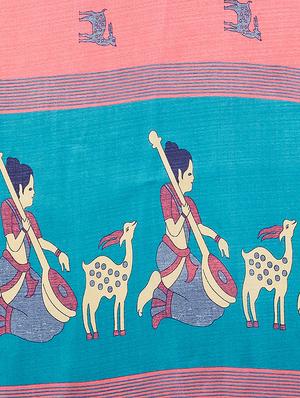 conversational printed saree - 16377912 - Standard Image - 4