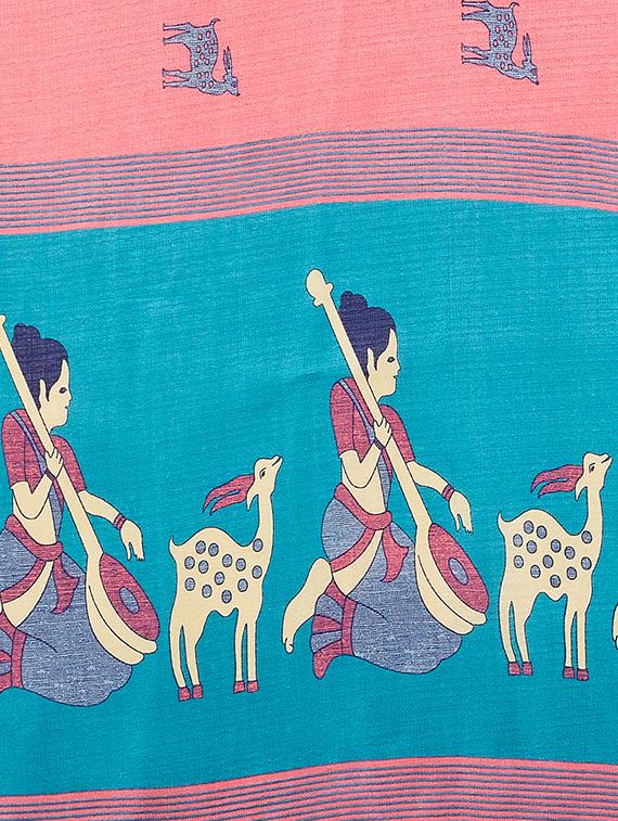 conversational printed saree - 16377912 - Zoom Image - 4