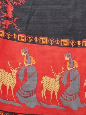 conversational printed saree - 16377913 - Standard Image - 4