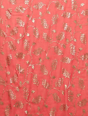 foil printed saree with blouse - 16377916 - Standard Image - 4