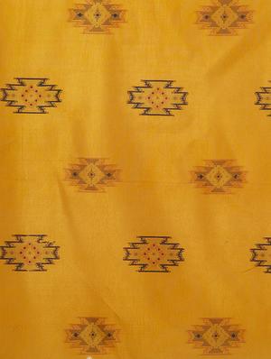 geometrical printed saree with blouse - 16377930 - Standard Image - 4