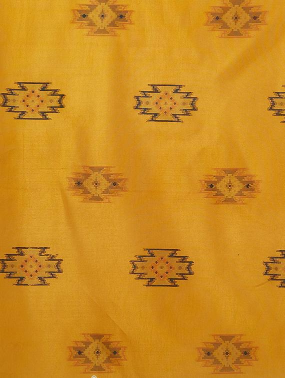 geometrical printed saree with blouse - 16377930 - Zoom Image - 4