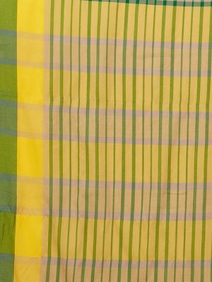 checkered woven saree with blouse - 16377934 - Standard Image - 4