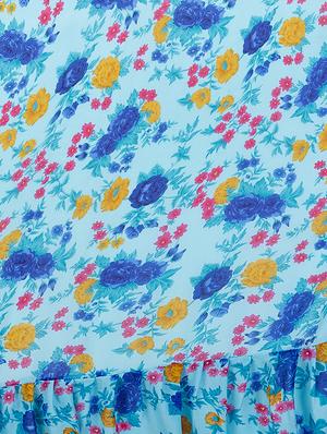 floral printed saree with blouse - 16377936 - Standard Image - 4