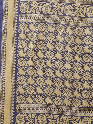 conversational printed saree with blouse - 16377938 - Standard Image - 4