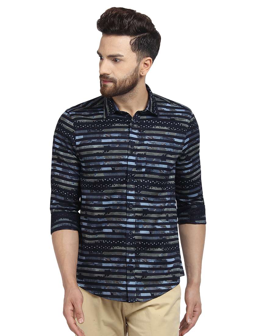 mens stripes casual shirt