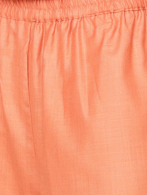 block printed kurta palazzo set - 16380433 - Zoom Image - 4