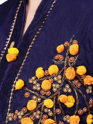 embroidered unstitched suit - 16380569 - Standard Image - 4