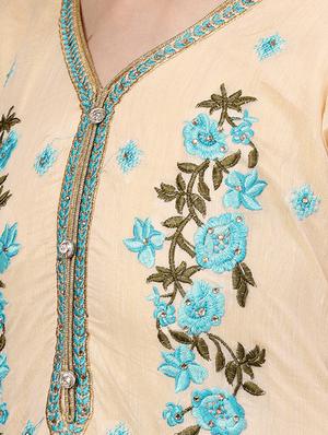 embroidered unstitched suit - 16380570 - Standard Image - 4