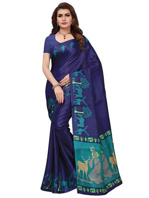 multi colored silk combos saree with blouse - 16380582 - Standard Image - 4