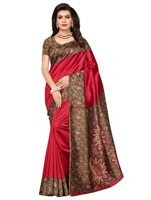 multi colored silk combos saree with blouse - 16380583 - Standard Image - 4
