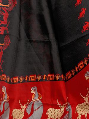 multi colored silk combos saree with blouse - 16380584 - Standard Image - 7