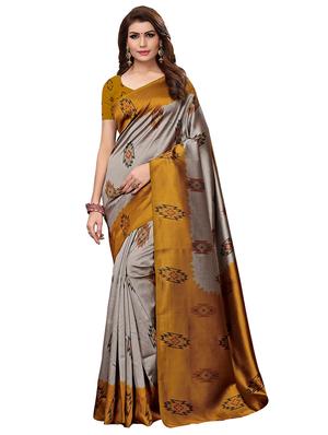 multi colored silk combos saree with blouse - 16380585 - Standard Image - 4