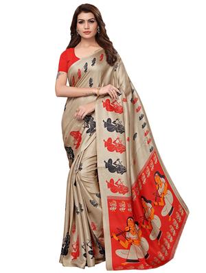 multi colored silk combos saree with blouse - 16380586 - Standard Image - 4