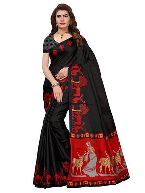multi colored silk combos saree with blouse - 16380589 - Standard Image - 4
