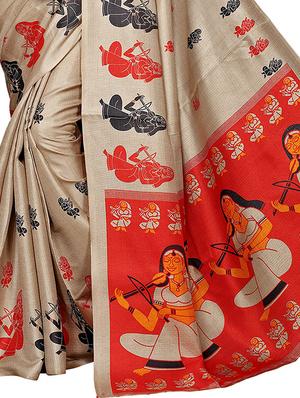 multi colored silk combos saree with blouse - 16380589 - Standard Image - 7
