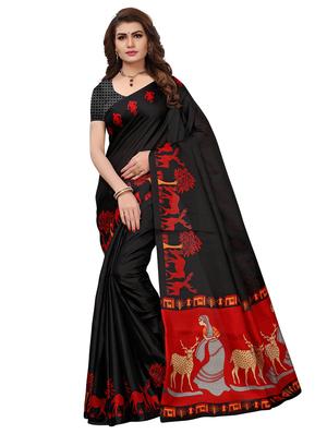 multi colored silk combos saree with blouse - 16380591 - Standard Image - 4