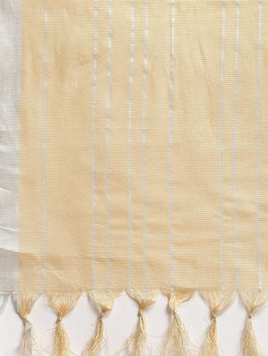 checkered woven saree with blouse - 16380818 - Standard Image - 4