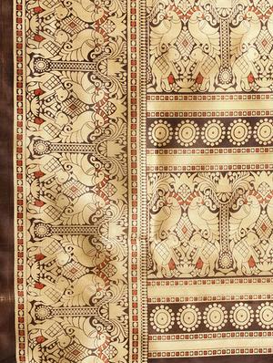 conversational printed saree with blouse - 16380819 - Standard Image - 4