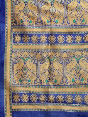 conversational printed saree with blouse - 16380822 - Standard Image - 4