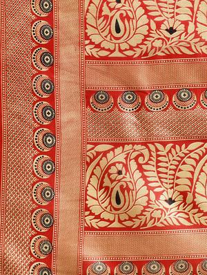 floral printed saree with blouse - 16380830 - Standard Image - 4